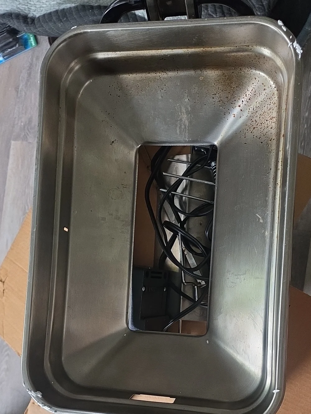 Open BOX VNTG Farberware Stainless Steel Open Hearth Broiler-Rotisserie 455N